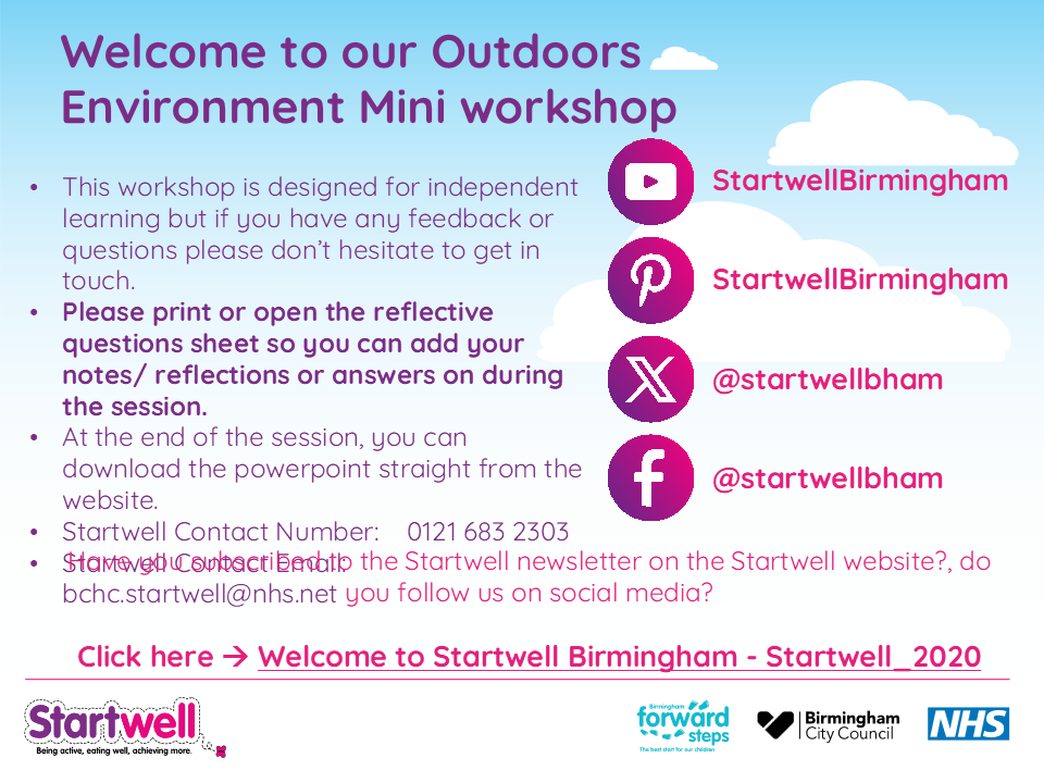 Outdoor Environment Workshop - Startwell_2020
